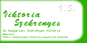 viktoria szekrenyes business card